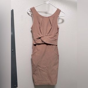 Size 3 pink fitted dress.  Brand-teezeme